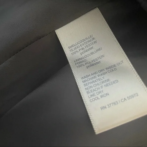 SOLD Rafaella Plus Size Black & Gray Color Block Outerwear Coat - Picture 9 of 9